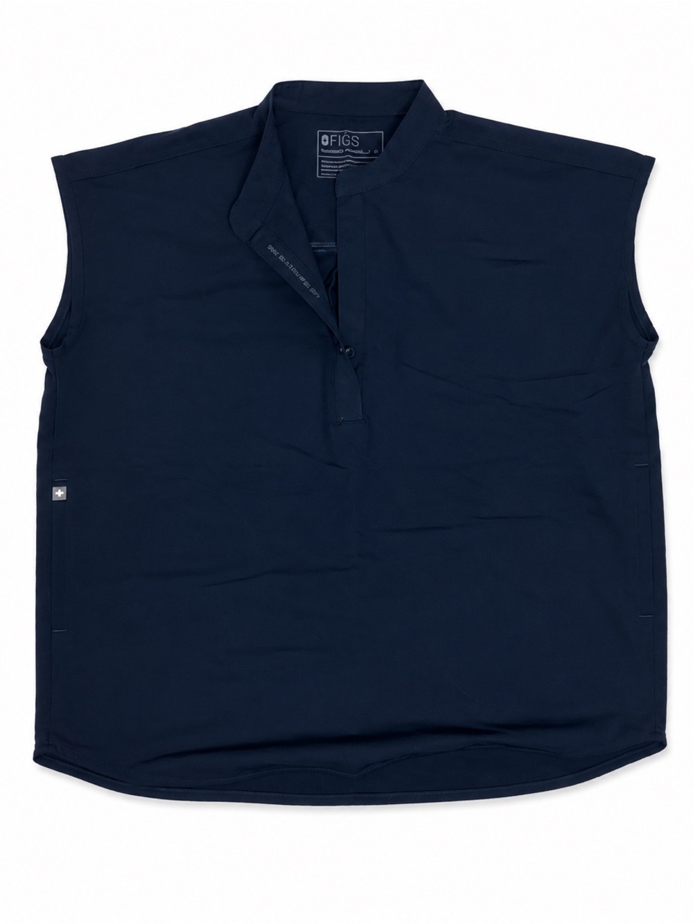 FIGS women’s Sleeveless Scrub top in Navy